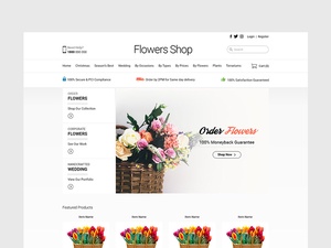 Modèle de site Web FlowerShop