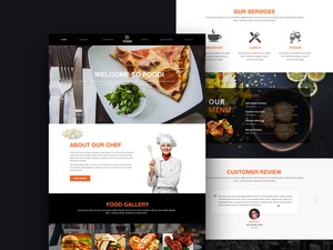 Modèle de site Web du restaurant Foodi