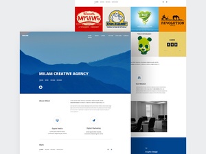 Milam Agency Website Template