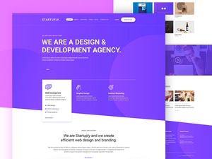 Startuply Agency Landing Page Template