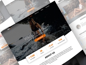 Free PSD Landing Page Website Template