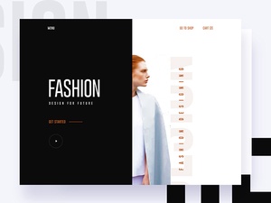Мода Дизайн веб-сайт шаблон