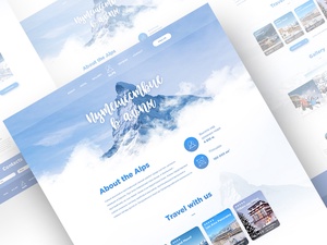 Traveling To The Alps – Landing Page Template