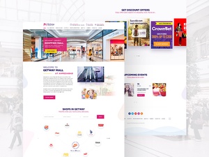 Shopping Mall Landing Page Website-Vorlage