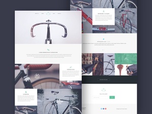Modèle de site Web de bicyclette
