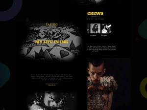 Tattoo Website Template Giveaway