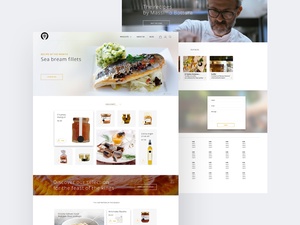 Food Product Page Template