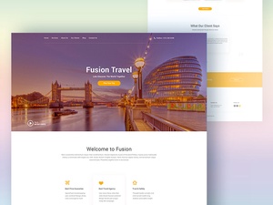 Fusion Travel Agency Template