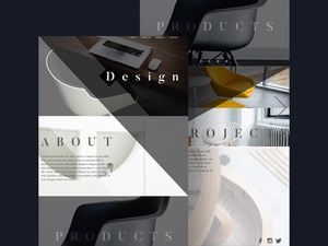 Interior Design One Page Template