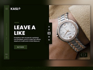 Modèle PSD de la page de destination Kaslo