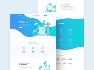 Free Landing Page PSD Website Template