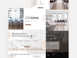 Like Home One Page Website-Vorlage