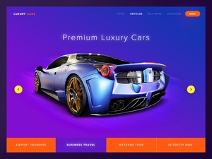 Luxuray Cars Landing Page