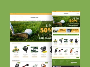 Plantilla del sitio web de Golf Magento