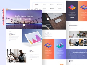 Miequity Website PSD Template