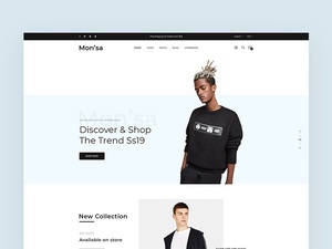 Mon'sa – E-Commerce-Website-Vorlage