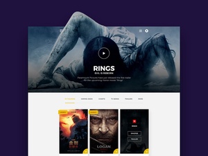 Film-Website-Vorlagendesign