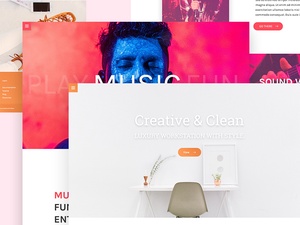 Multiple Creative Landing Page Templates