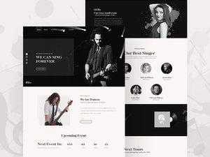 Musik-Homepage Redesign