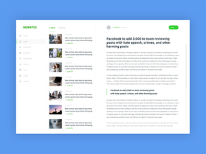NewsTec Blog Page Template