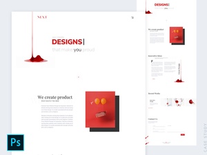 Next – Agency Landing Page Design Template