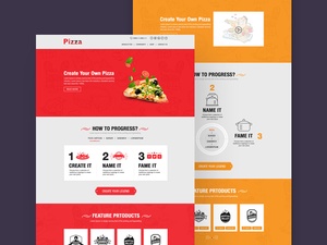Modèle de site Web de pizza en ligne