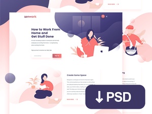 Freelance Remote Jobs Landing Page Site