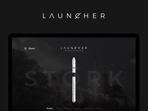 Space Company Website Template