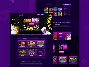 Спин-это - Казино и азартные игры веб-сайт шаблон