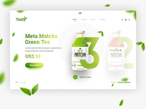 One Page Design Template – Tealy