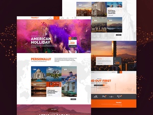 Travel Agency Website Template – Travely