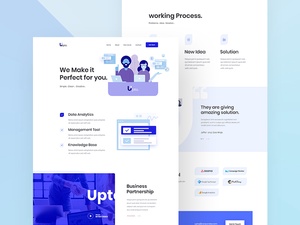 Upto – Landing Page Concept Template
