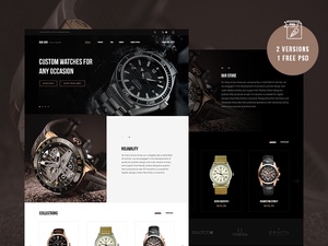 Website Template For Watches