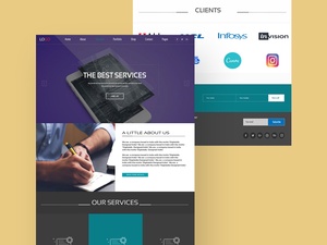 Web Services Website Design UI Template