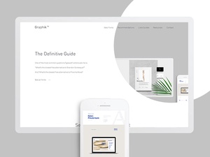 Conception minimaliste de site Web