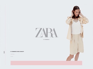 Plantilla del sitio web de la tienda en línea de Zara