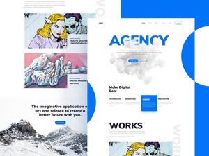 Agency Homepage Concept Template