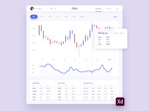 Crypto Exchange Dashboard For Adobe Xd