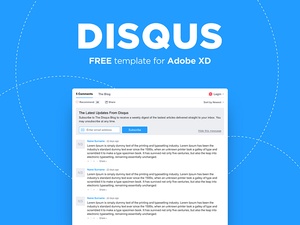 Disqus Template For Adobe Xd
