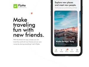 Reise-App Xd UI Kit | FlyMe