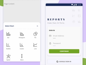 Xd UI Kit | Reports App