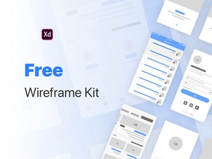 Комплект wireframe для Adobe XD