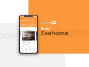 Seehome - Недвижимость Мобильное приложение для Adobe Xd