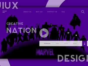 Шаблон дизайна заголовка веб-сайта UI/UX