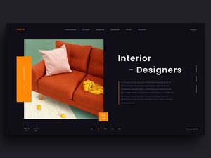 Interior Design Website Template For Adobe Xd