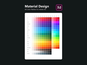 Материал Дизайн Цветовые палитры для Adobe Xd