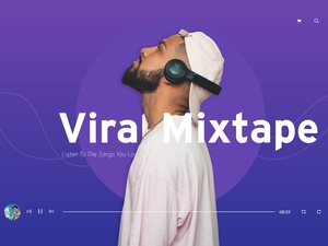 Music Landing Page For Xd
