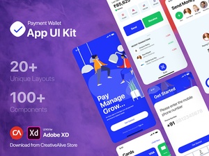 Payment Wallet App Xd UI Kit