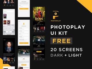 Photo Play UI Kit For Adobe Xd