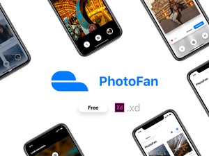 PhotoFan - France | Concept d’application mobile Xd